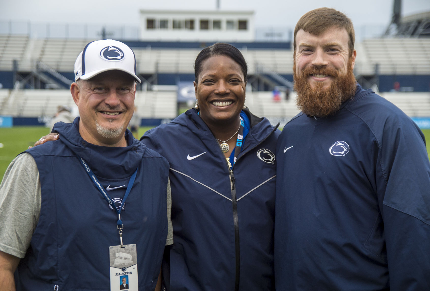 Carl Ohlson, Assistant AD, Charmelle Green, Senior Associate AD, and Brendan Carr, Psychologist